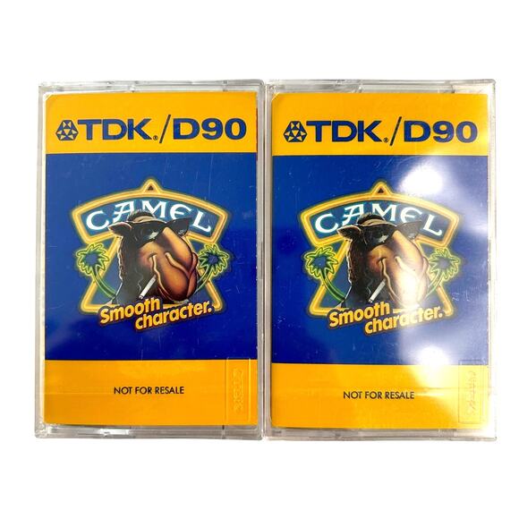 Camel Smooth Character TDK/D90 Blank Cassette New in Sealed Package - Picture 1 of 3